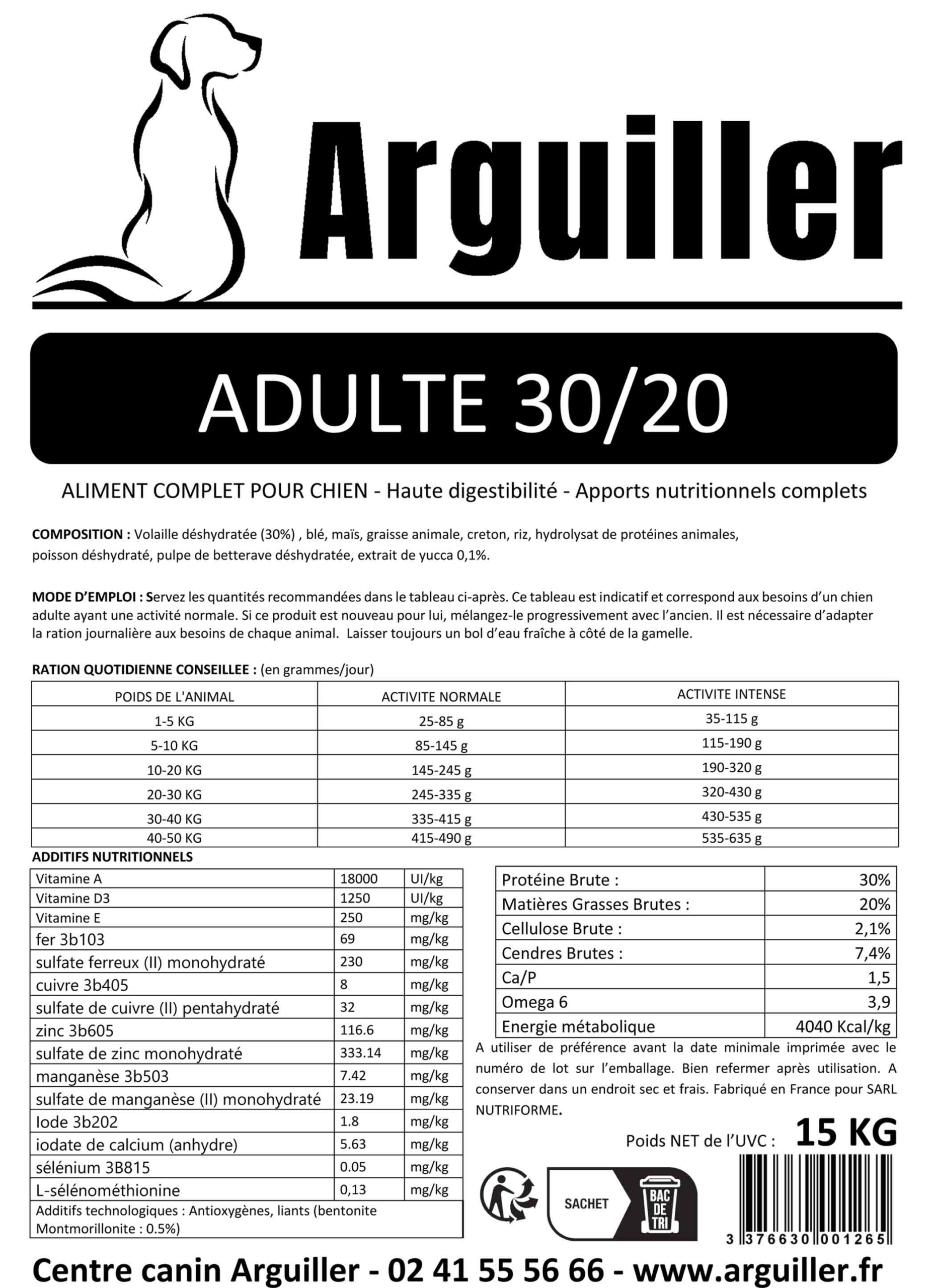 1 sac ADULTE 30/20 – Image 3