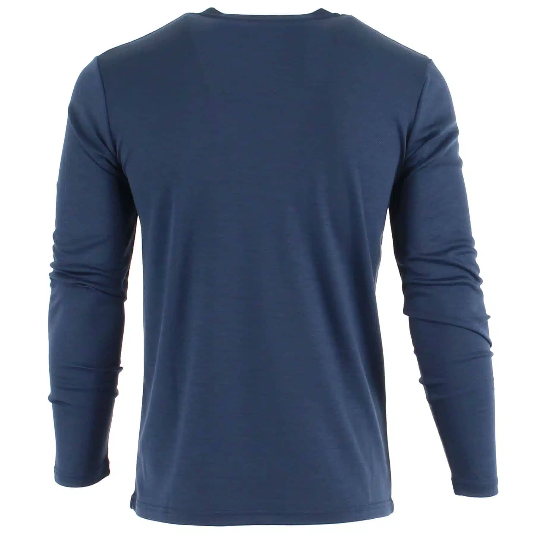 T-Shirt technique laine mérinos manches longues homme col O interlock 200 – Image 5