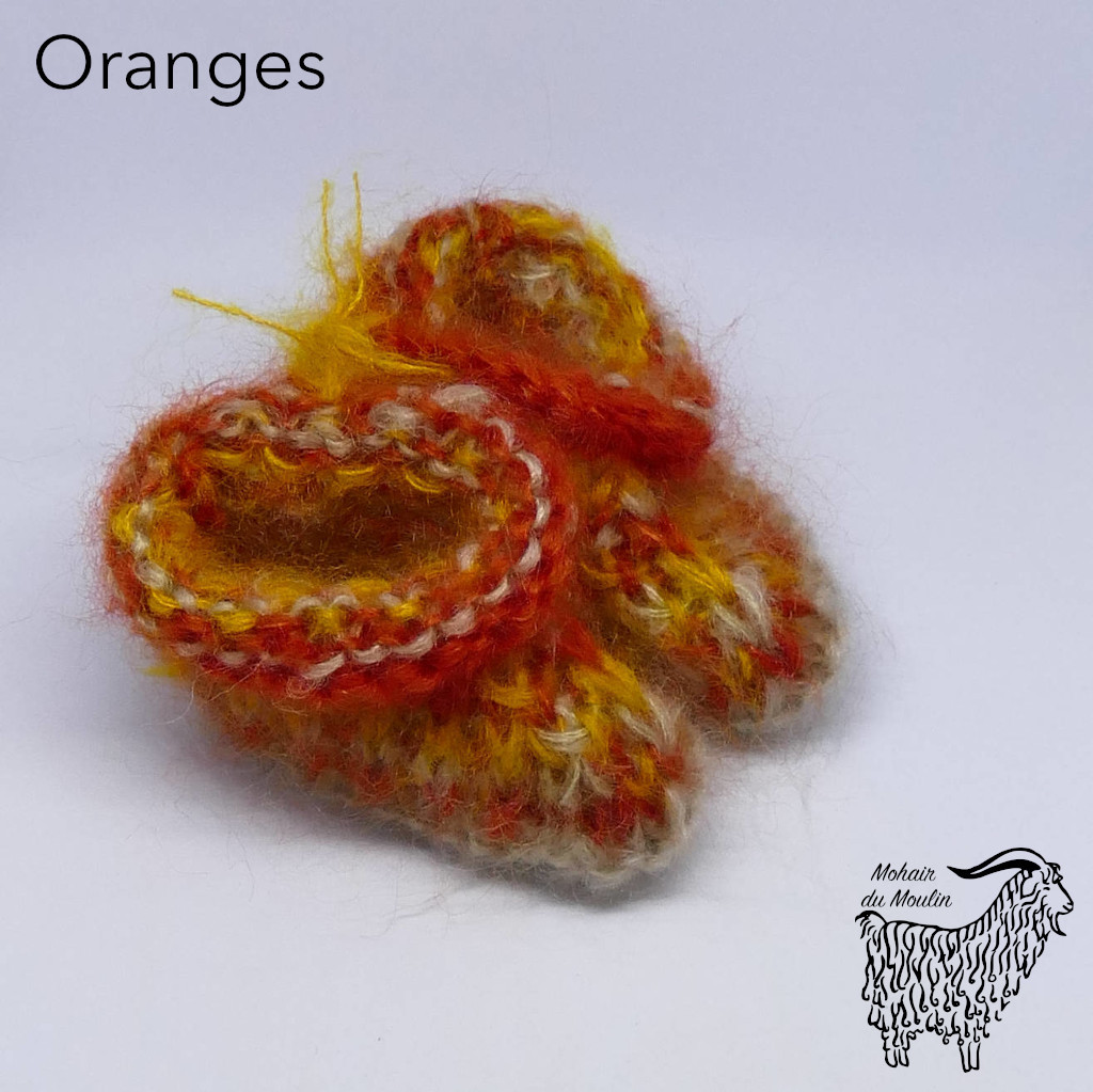 Chaussons de naissance en jacquard mohair – Image 5