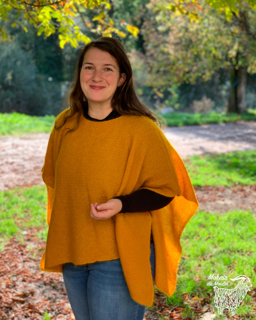 Poncho mohair « Claudia »