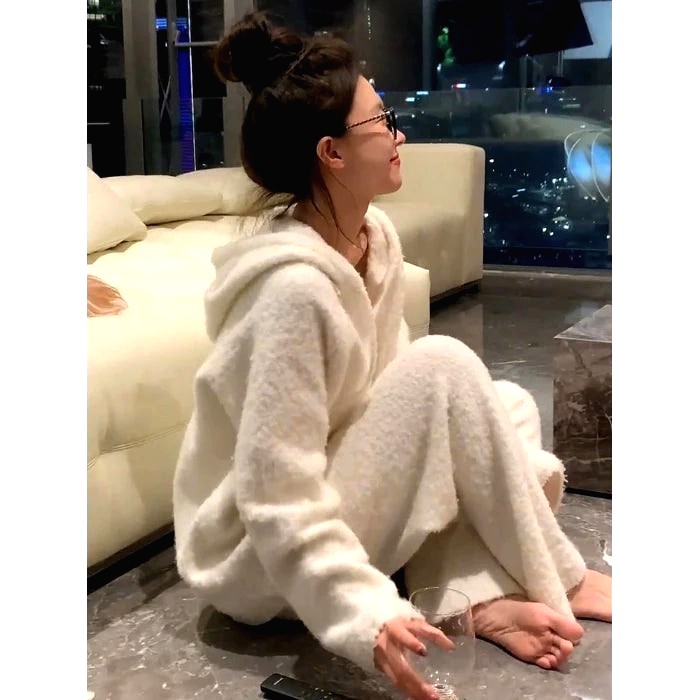 Pyjama En Flanelle Epaisse Femme – Image 7