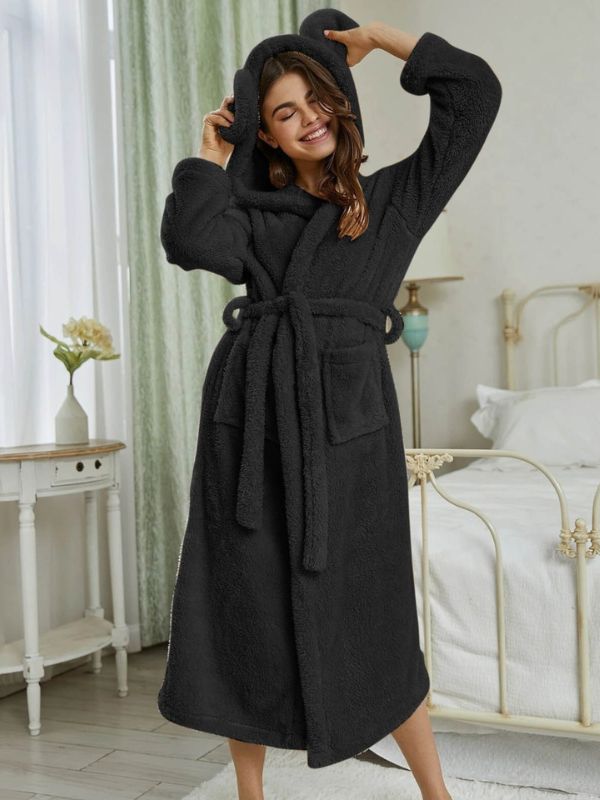 Robe de Chambre à Capuche Femme – Image 4